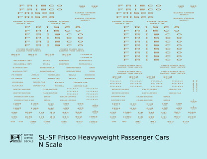 SLSF Frisco Heavyweight Passenger Car Bronze Gold