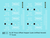 SLSF Frisco Offset Twin Hopper White Unfilled Herald
