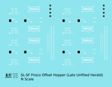 SLSF Frisco Offset Twin Hopper White Unfilled Herald