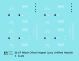 SLSF Frisco Offset Twin Hopper White Unfilled Herald