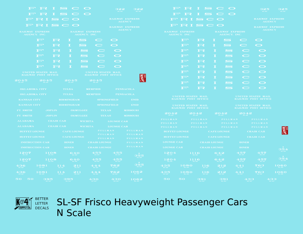 SLSF Frisco “Meteor” Passenger Car White