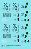 SLSF Frisco GARX Plug Door Boxcar Black and Green  - Decal - Choose Scale