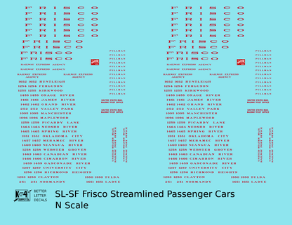 SLSF Frisco Streamlined Passenger Car Red