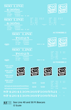 Soo Line 40 and 50 Ft Boxcars White
