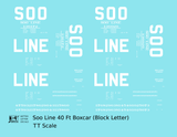 Soo Line 40 Ft Boxcar White Block Letter