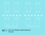 Soo Line Single Sheathed Boxcar White