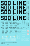 Soo Line Covered Gondola Black Colormark - Decal Sheet