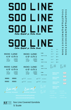 Soo Line Covered Gondola Black Colormark - Decal - Choose Scale