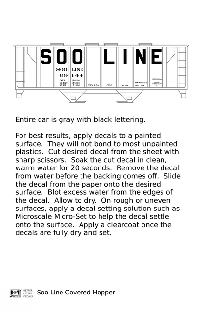 Soo Line Covered Hopper Black