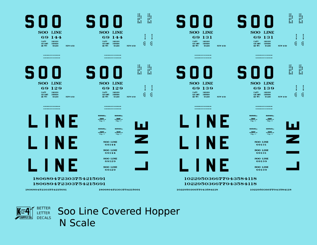 Soo Line Covered Hopper Black