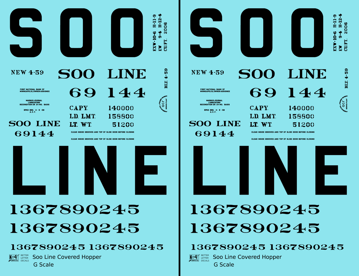 Soo Line Covered Hopper Black