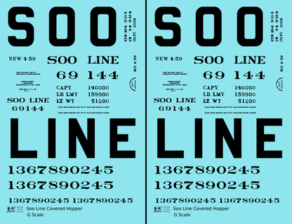 Soo Line Covered Hopper Black