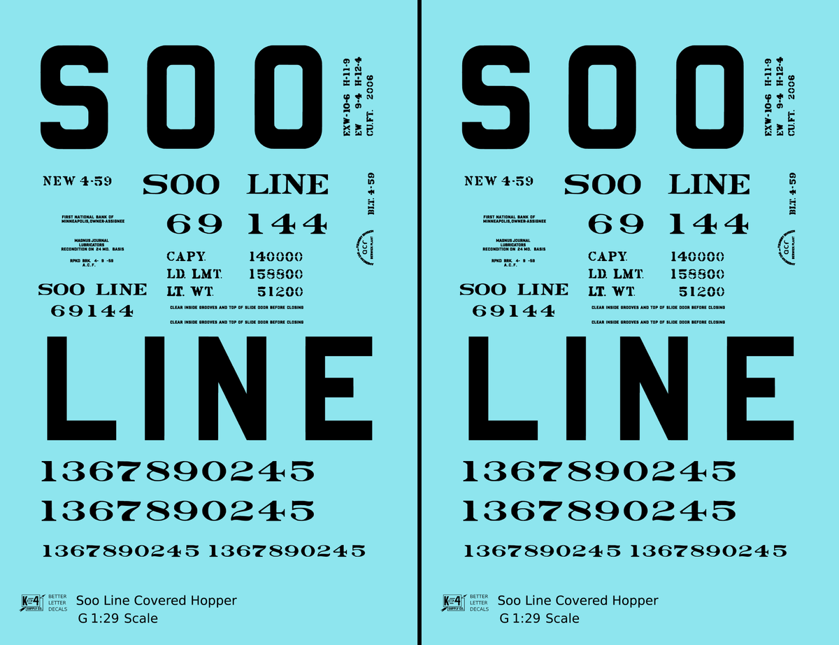 Soo Line Covered Hopper Black