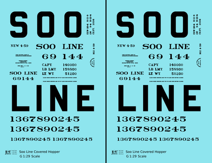 Soo Line Covered Hopper Black