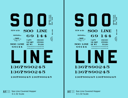 Soo Line Covered Hopper Black