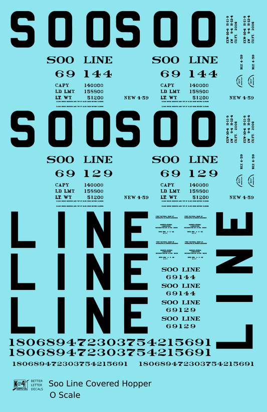 Soo Line Covered Hopper Black