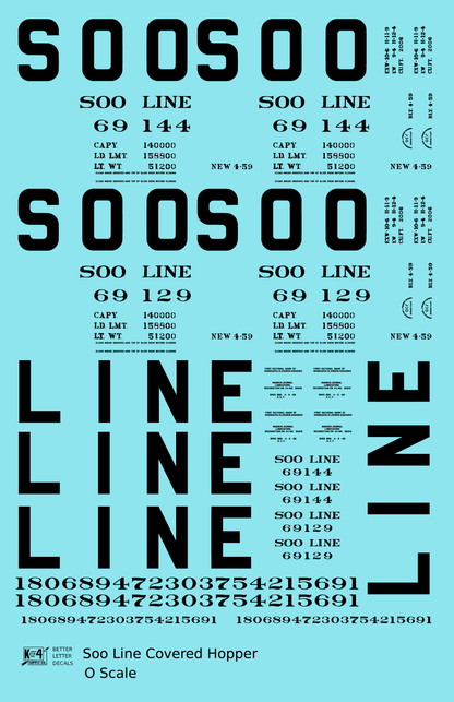 Soo Line Covered Hopper Black