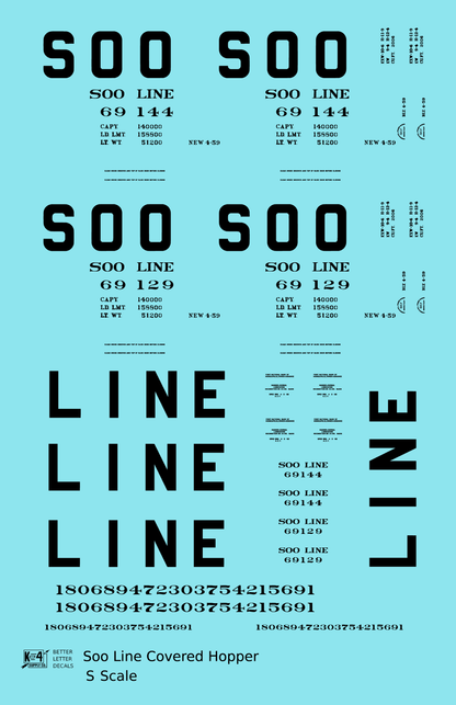 Soo Line Covered Hopper Black