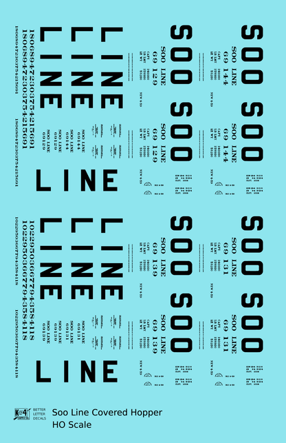 Soo Line Covered Hopper Black