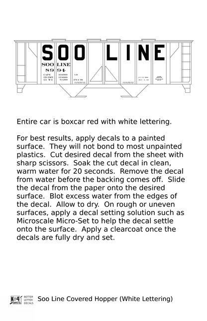 Soo Line Covered Hopper White