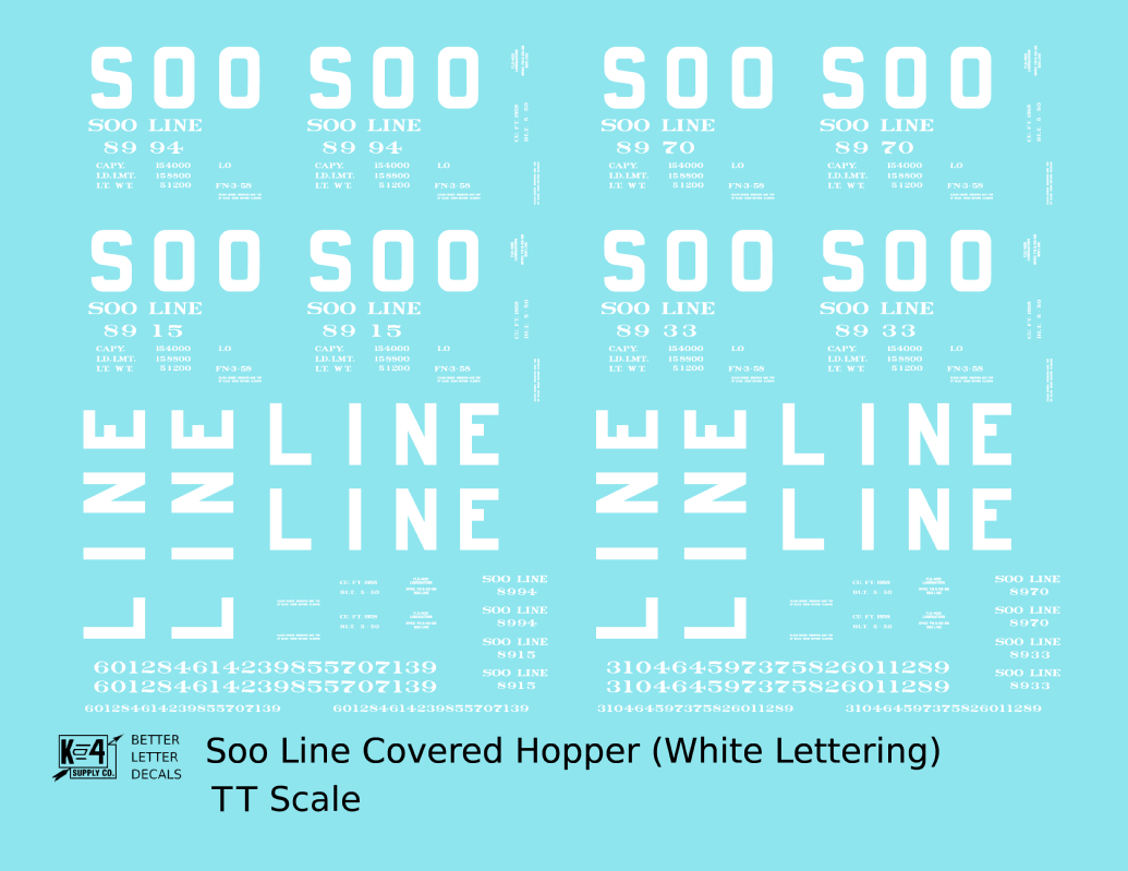 Soo Line Covered Hopper White