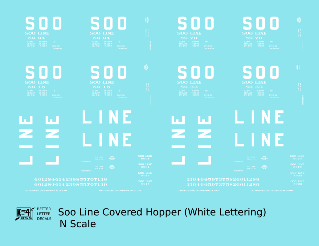 Soo Line Covered Hopper White