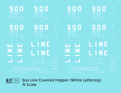 Soo Line Covered Hopper White