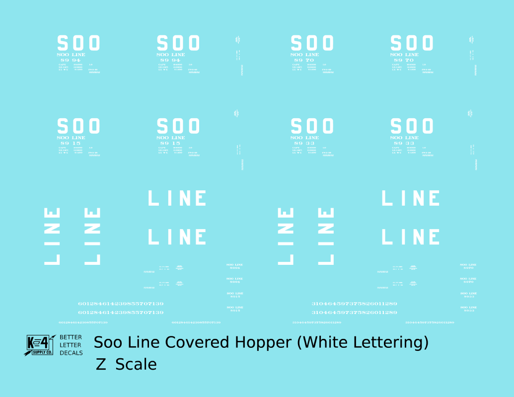 Soo Line Covered Hopper White