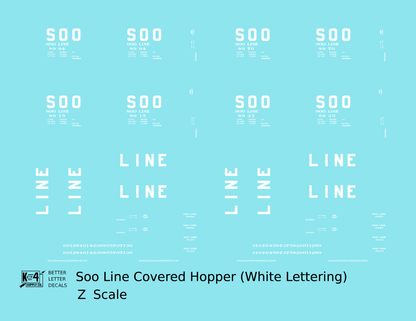 Soo Line Covered Hopper White