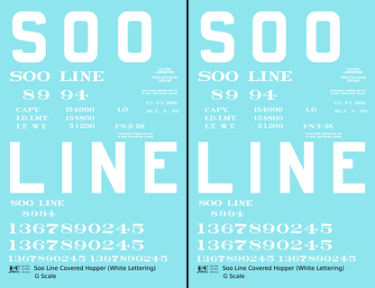 Soo Line Covered Hopper White