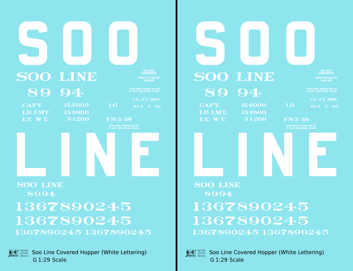 Soo Line Covered Hopper White