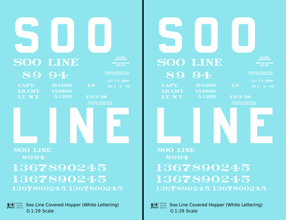 Soo Line Covered Hopper White