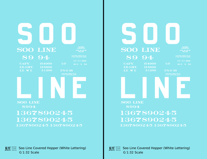 Soo Line Covered Hopper White