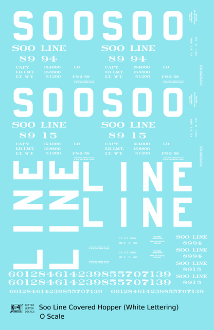 Soo Line Covered Hopper White
