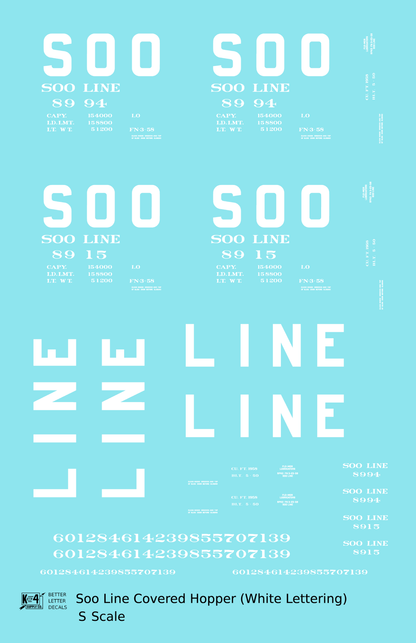 Soo Line Covered Hopper White