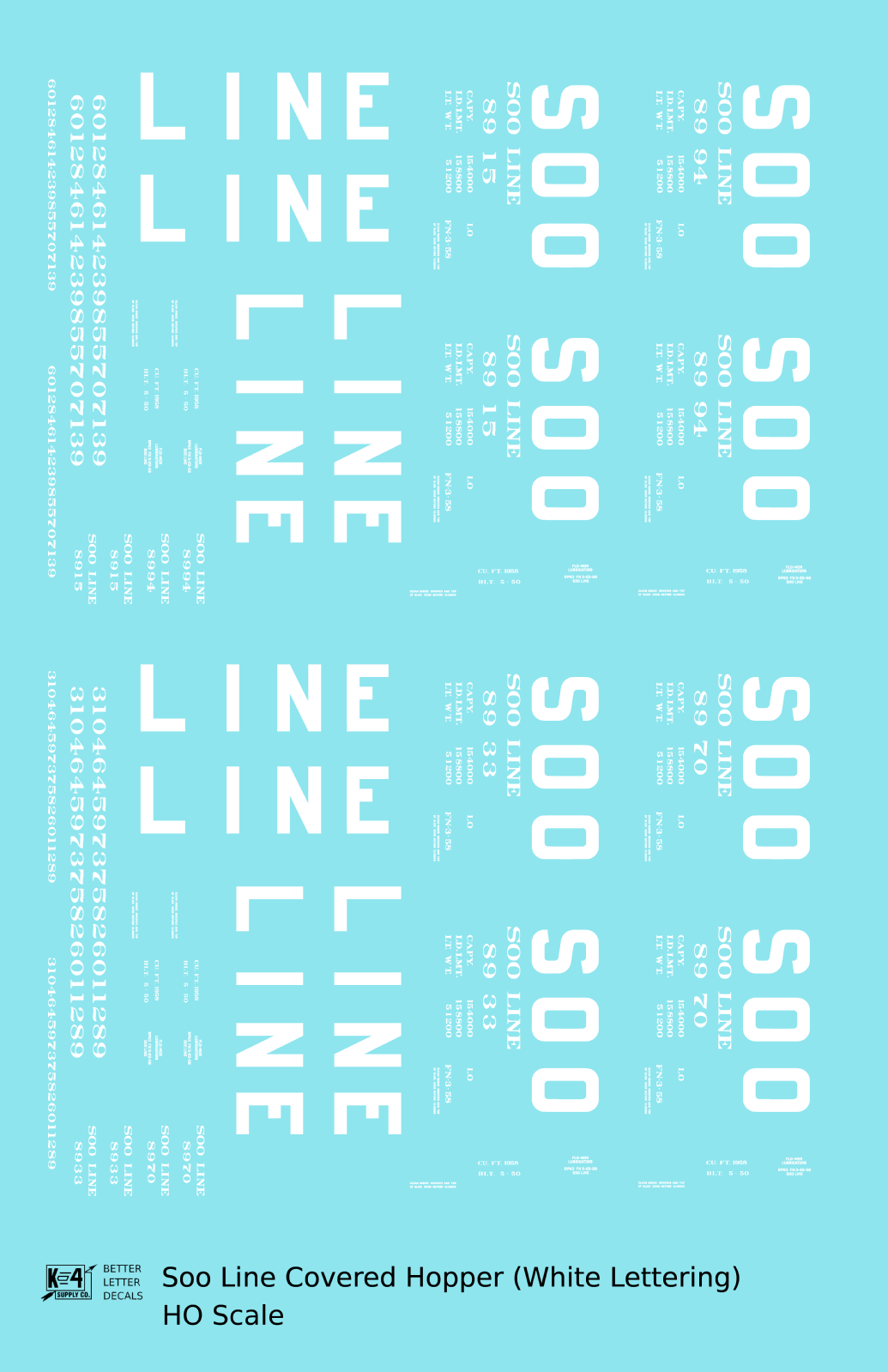 Soo Line Covered Hopper White