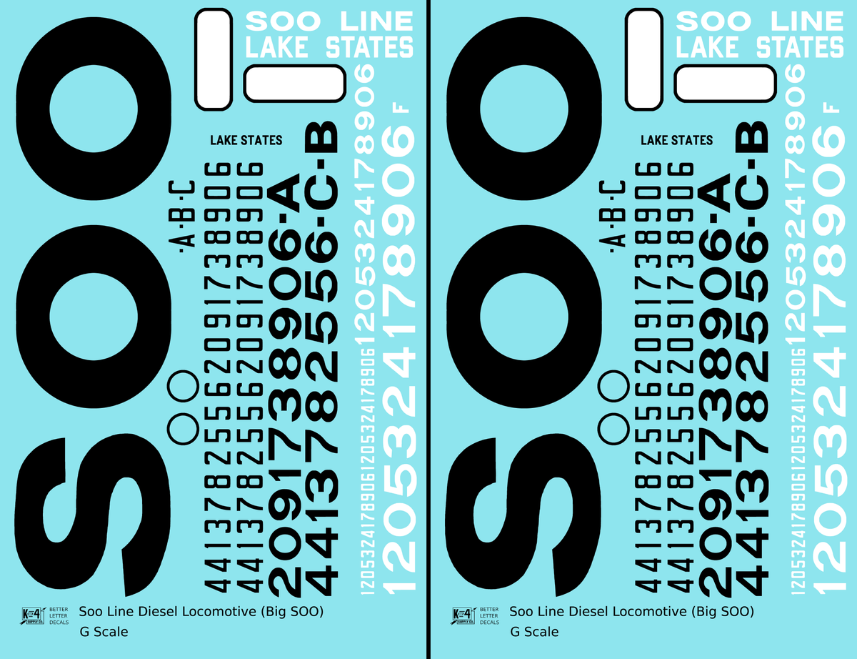 Soo Line Diesel Locomotive Black SOO