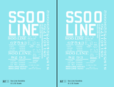 Soo Line 40 Ft, 52 Ft Gondolas White  - Decal - Choose Scale