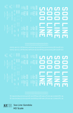Soo Line 40 Ft, 52 Ft Gondolas White  - Decal - Choose Scale