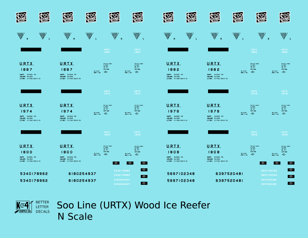 Soo Line 40 Ft URTX Wood Ice Reefer Black