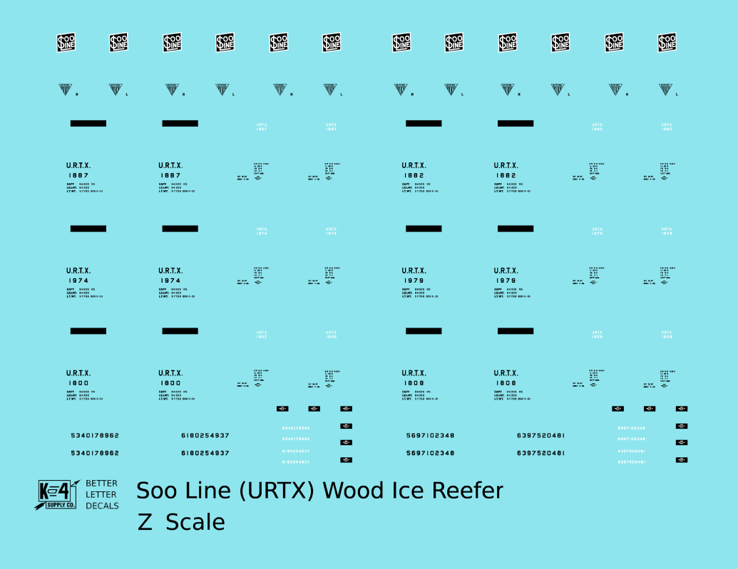Soo Line 40 Ft URTX Wood Ice Reefer Black