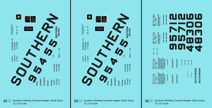 Southern Railway Covered Hopper Dark Gray