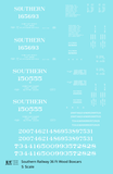 Southern Railway 36 Ft Wood Boxcar White  - Decal - Choose Scale