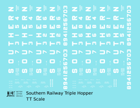 Southern Railway Ribbed Triple Hopper White