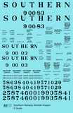 Southern Railway Airslide Hopper Car Black Roman Lettering