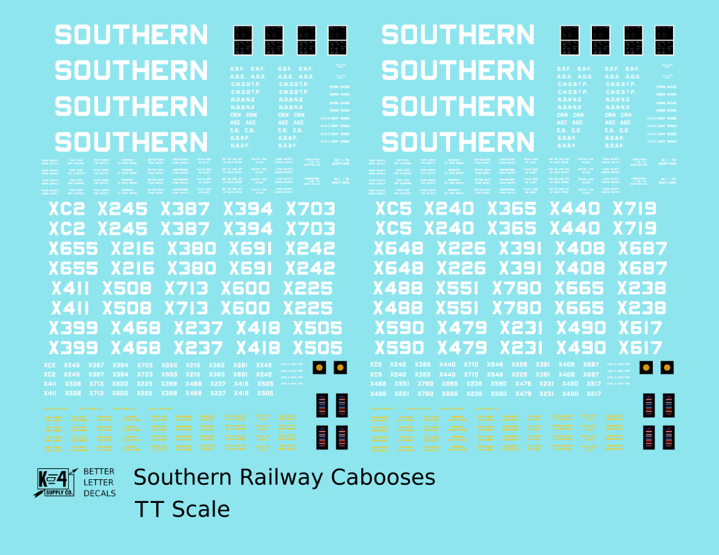 Southern Railway Caboose White