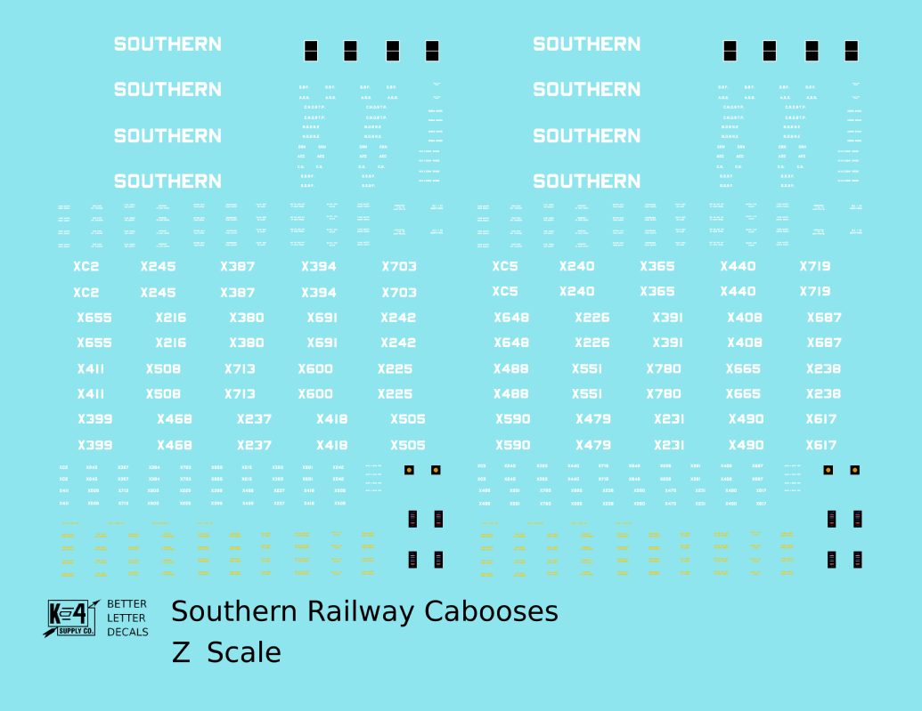Southern Railway Caboose White