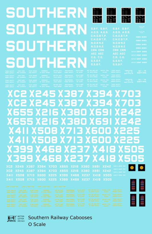 Southern Railway Caboose White