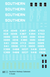 Southern Railway Caboose White  - Decal - Choose Scale