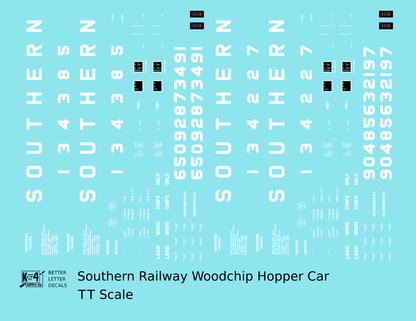 Southern Railway Woodchip Hopper Car White